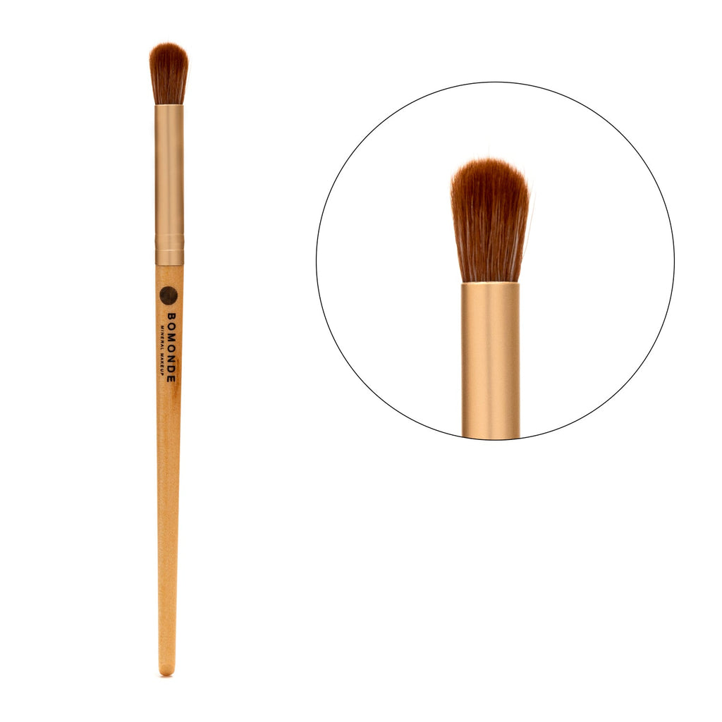Vegan 3-Piece Eyeshadow Brush Set | Eco-Luxury Blending & Application in Hessian Bag