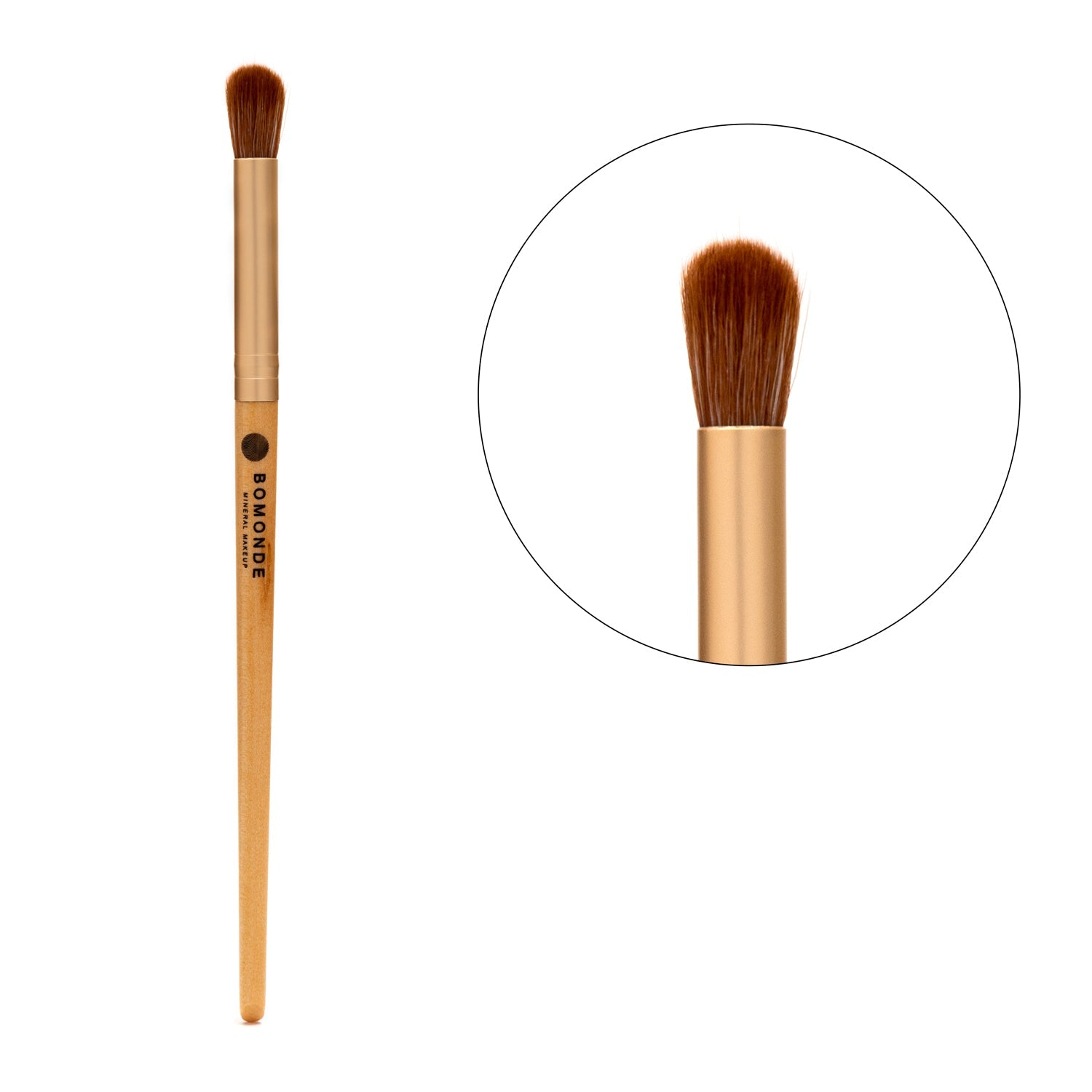 Vegan 3-Piece Eyeshadow Brush Set | Eco-Luxury Blending & Application in Hessian Bag