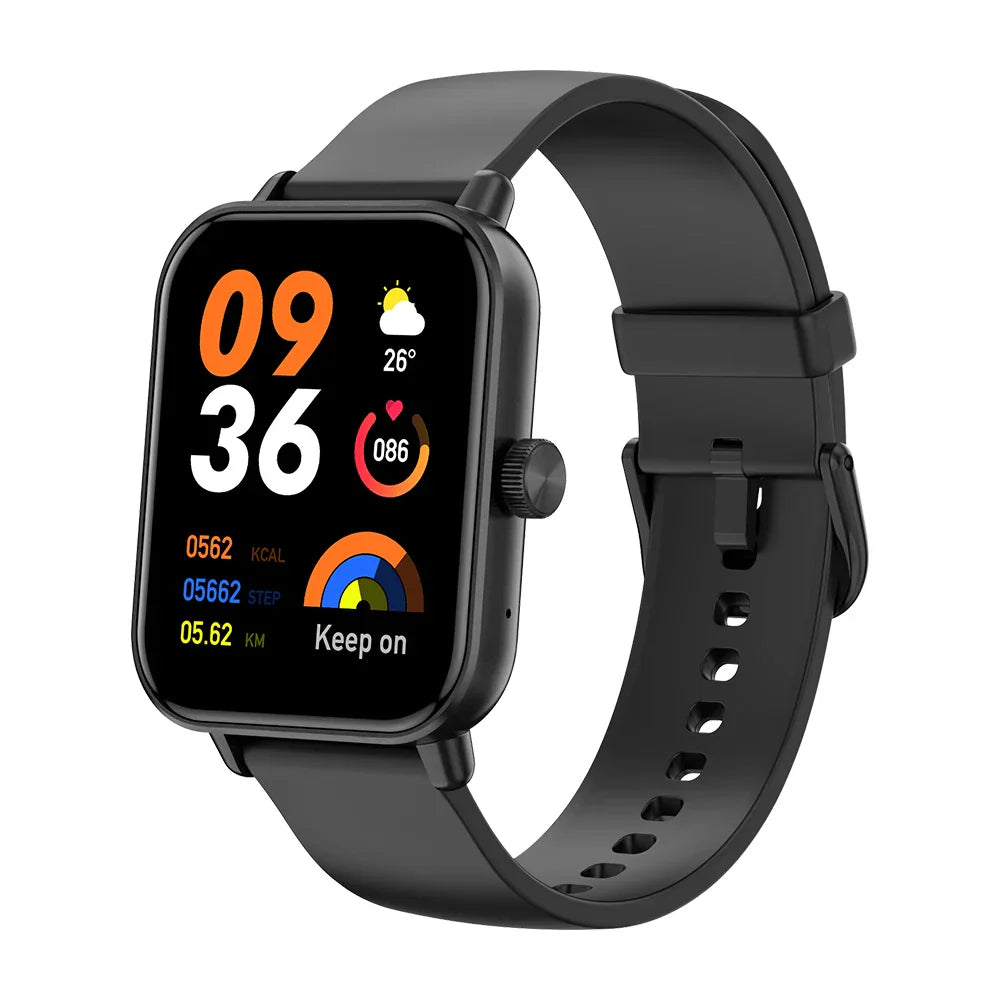 Voice Calling Smart Watch Screen Health Monitor (Black)
