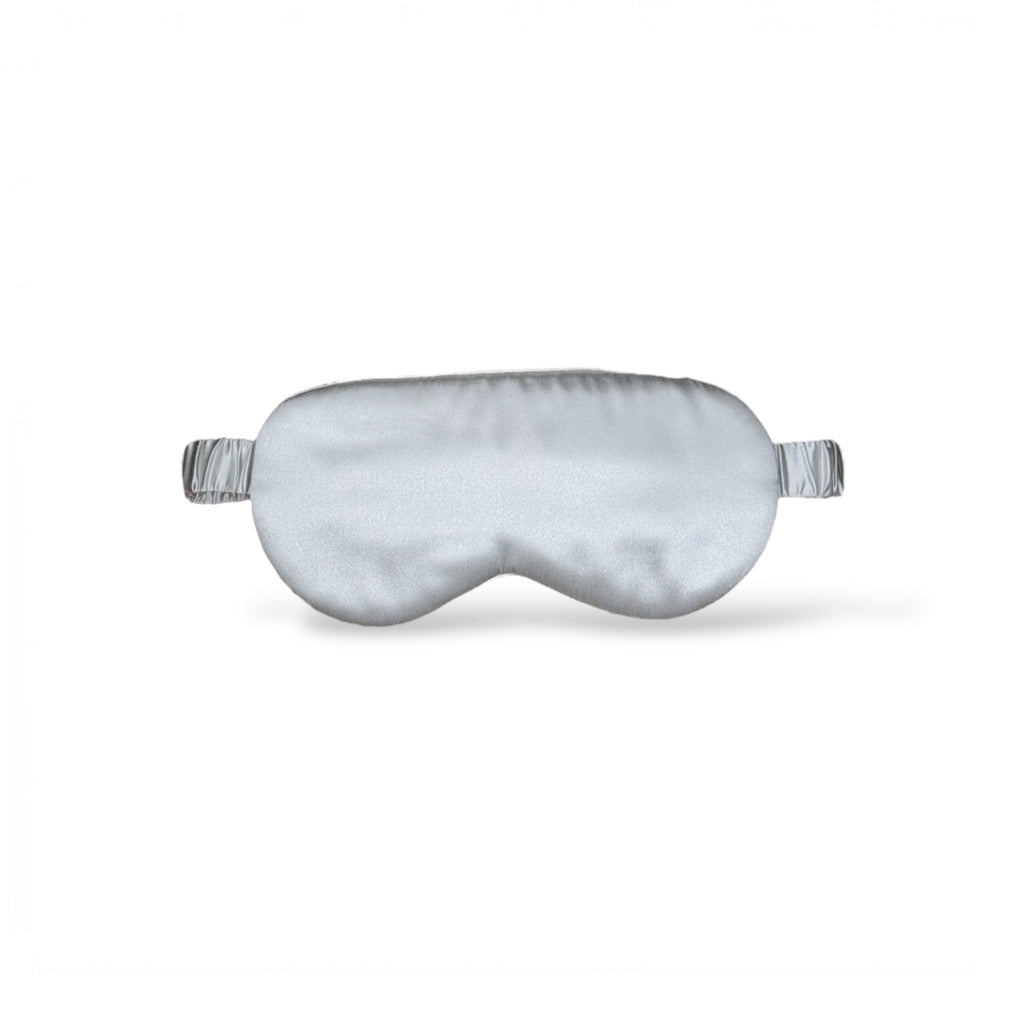 Premium Organic Silk Sleep Mask - Light Grey